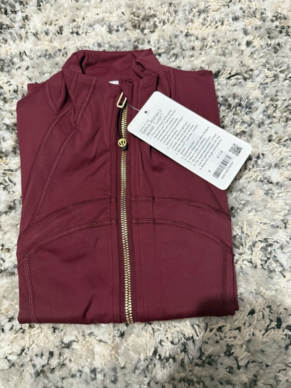lululemon athletica Maroon Teddy Jacket